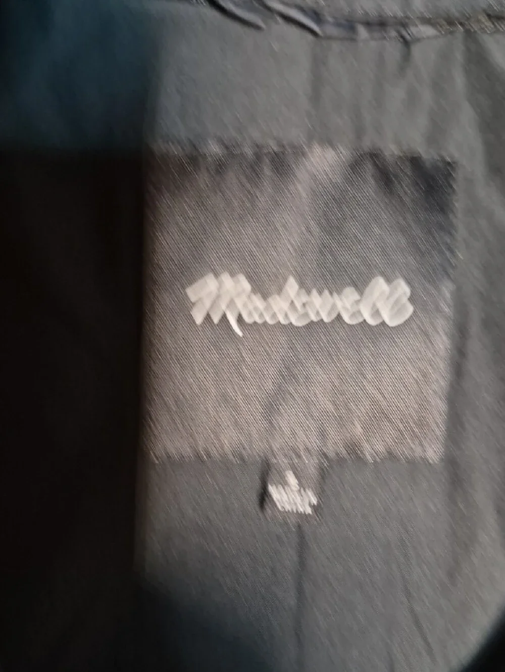 Madewell Hooded Chevron Quilted Short Puffer Jacket Black Small S - Picture 8 of 11
